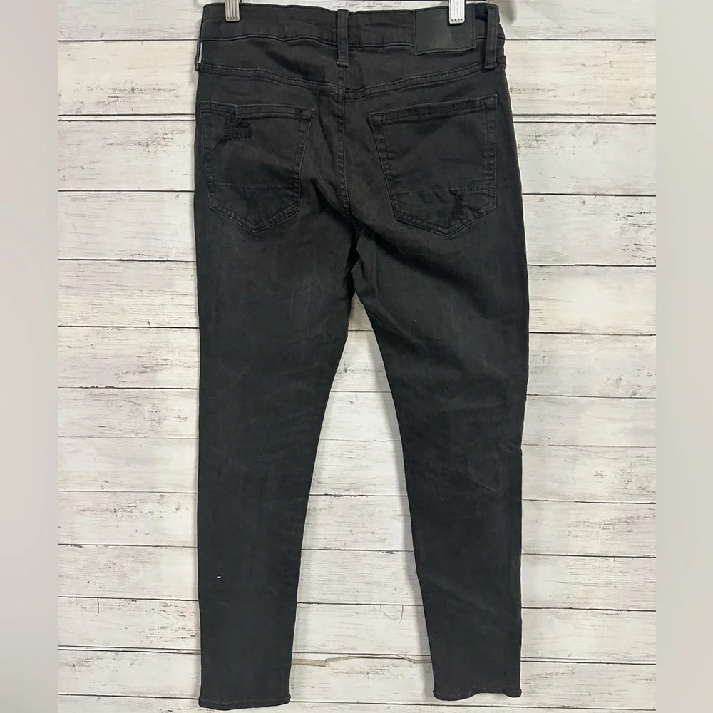 Aeropostale Super Skinny Black/Charcoal Distressed Jeans - Picture 3 of 6